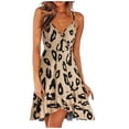 thumbnail image 1 of IROINNID A-Line Dress For Women Casual Print Sleeveless Sling Dress V-Neck Knee-Length Dress, 1 of 6