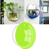 Limei 5.9 Inch Wall Fish Tank, Transparent Aquarium, Round Wall Mounted Hanging Fish Bowl Plant Pot Home Decor