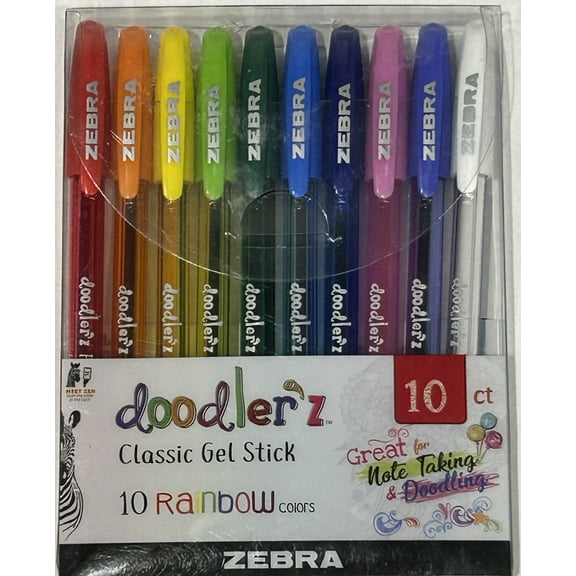 Zebra Pen Doodler'z Gel Stick Pen Set (Pack of 4)