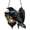 20cm A, variant on Dserhfy Raven on Lantern Suncatcher Decoration Indoor Outdoor Gothic Halloween Crow on Lamp Stained Glass Acrylic Hanging Ornament Pendant