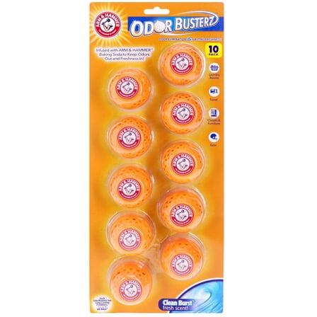 Arm & Hammer Odor Busterz Deodorizer Value Pack, 10 Pack