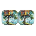 thumbnail image 7 of Balery 2 Piece Whimsical Treehouse Painting Car Windshield Sun Shade|Foldable Front Windshield Shade for Car Front Window for Most Sedans SUV Truck-Small, 7 of 7