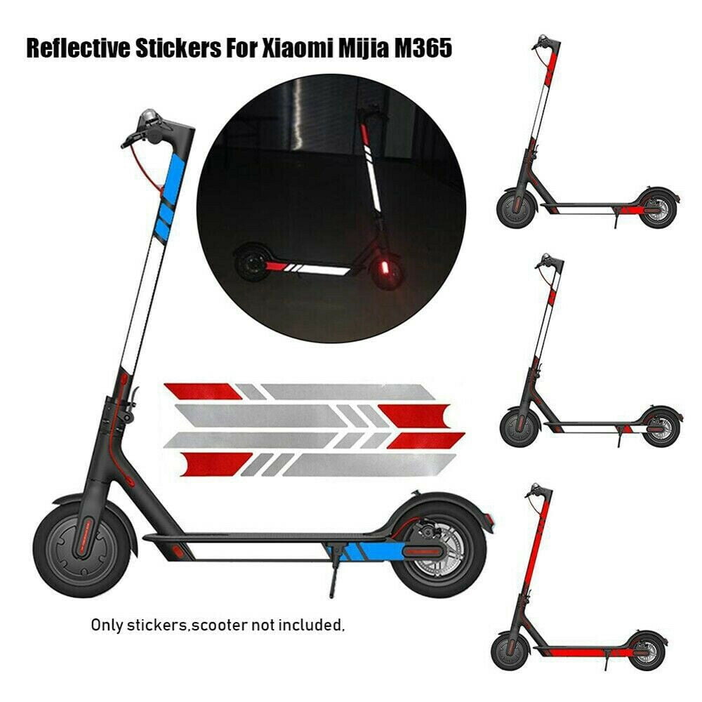 Reflective Sticker Cover Styling Set For Xiaomi Mijia M365 Electric Scooter Kit 