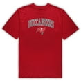 thumbnail image 2 of Men's Concepts Sport Red/Heathered Gray Tampa Bay Buccaneers Big & Tall Top & Pants Sleep Set, 2 of 3