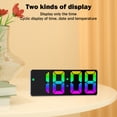 thumbnail image 4 of Despertadores electrónicos LED digitales Reloj de mesa de acrílico con repetición para dormitorio JShteea El nuevo, 4 of 8