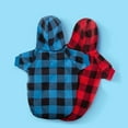 thumbnail image 6 of Twinkseal Two-legged Pet Sweater Pet Sweater Plaid Pattern Hoodie with Elasticized Hem Cuffs Fashionable Two-legged Dog Cat Clothing for Small Soft Comfortable, 6 of 8