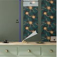 thumbnail image 5 of Ambesonne Butterfly Peel & Stick Wallpaper for Home, Art Night Jungle Wings, 13"x36", Teal Marigold Cocoa, 5 of 5
