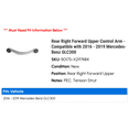 thumbnail image 2 of Rear Right Forward Upper Control Arm - Compatible with 2016 - 2019 Mercedes-Benz GLC300 2017 2018, 2 of 2