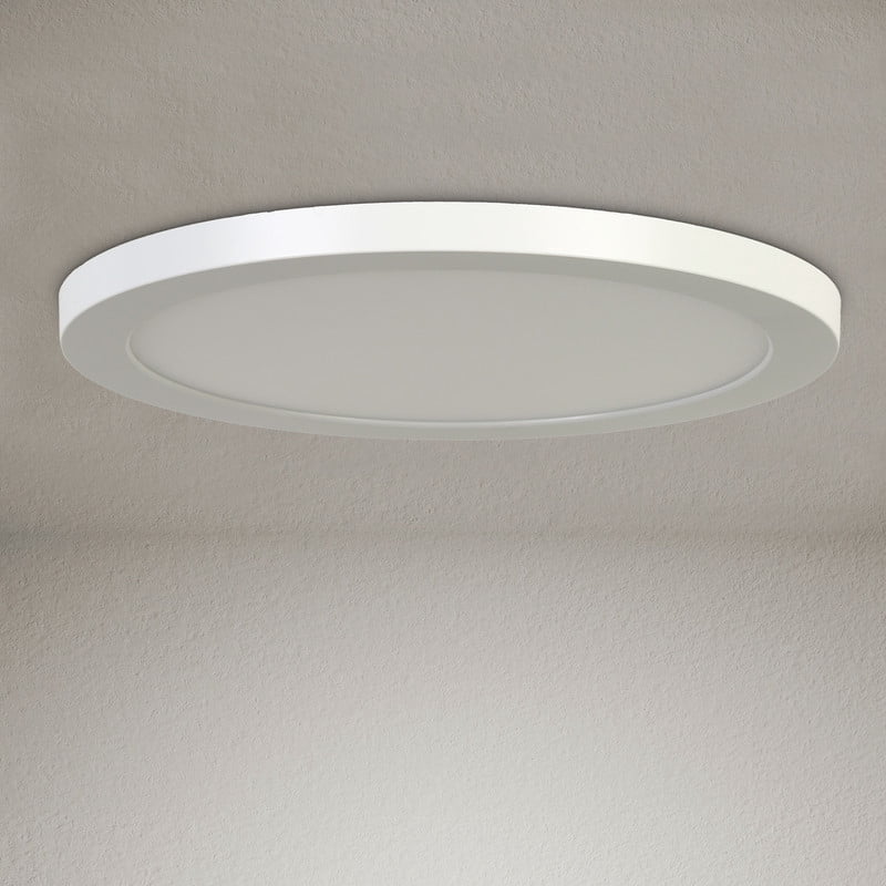 LNC 9" LED Flush Mount Ceiling Light,5CCT Adjustable,Ultra Thin,Damp Rated