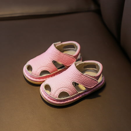 

Toyella Leather breathable toddler shoes Pink 14