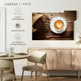 thumbnail image 5 of Elephant Stock Latte Coffee Wall Art - Horizontal Canvas Wall Art - Living Room Wall Decor - Food And Drink Canvas - White And Brown Decor - 48" x 32", 5 of 8