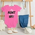 thumbnail image 3 of Cute Niece Aunt BFF Best Auntie Ever Romper Boys or Girls Infant Baby Brisco Brands 12M, 3 of 6