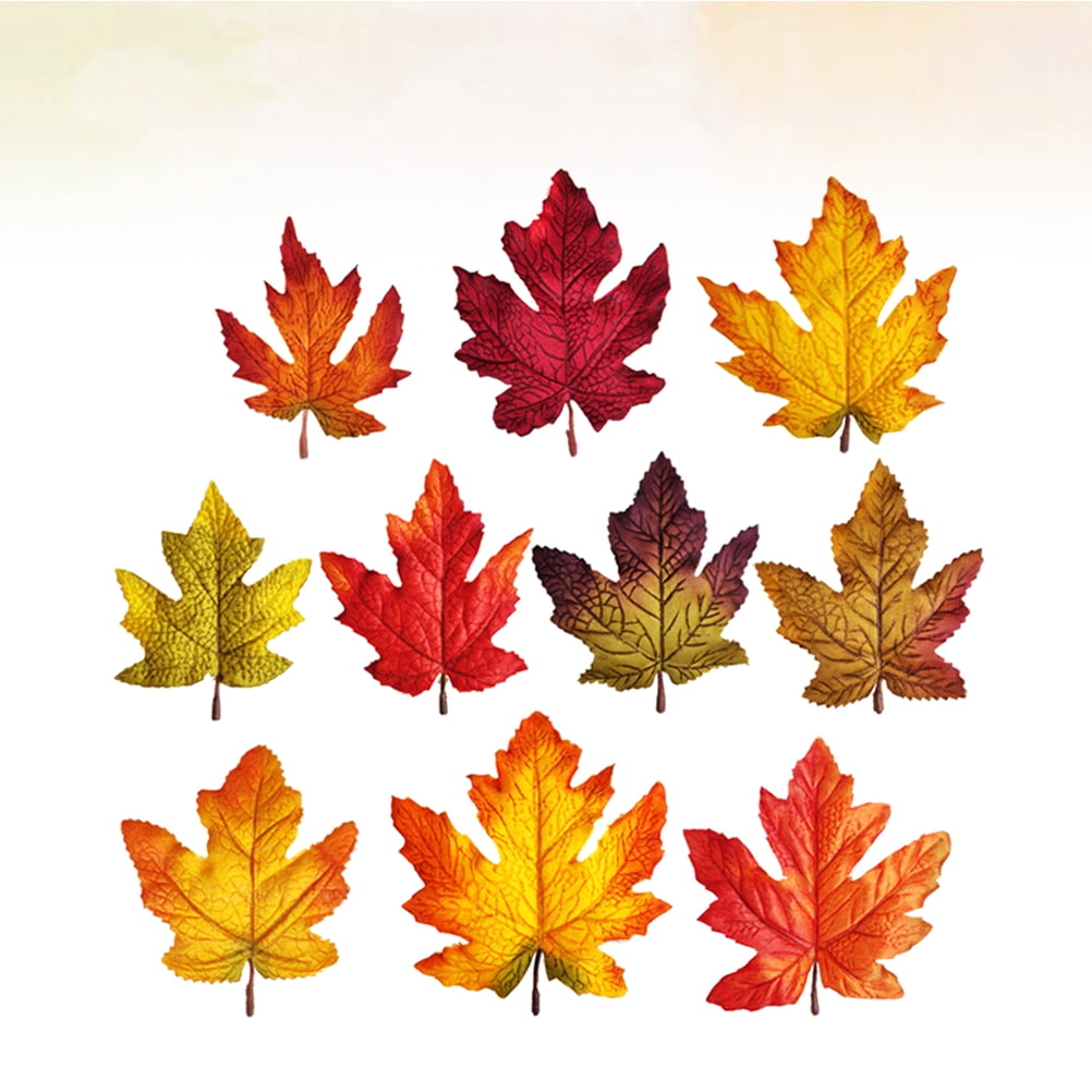 Lot de 350 fausses feuilles d'autone – Décoration de table d'autone