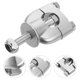 thumbnail image 1 of unbranded 2Ud Abrazadera De Manillar De Hierro Plata Compatible Con Manillares 7/8, 1 of 8
