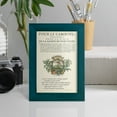 thumbnail image 4 of Printed Embellished Bookplate IV - Framed Print w/glass - Ocean Blue, 4 of 6