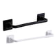 thumbnail image 1 of Paquete de 2 armarios impermeables para cocina y baño, toallero sobre armario, toallero montado en la pared, soporte para toallero, colgador decorativ LargoBlanco CortoNegro BLESIY Estante de trapo, 1 of 8