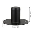 thumbnail image 2 of WORGEOUS 4pcs Metal Speaker Stand Speaker Mount Stand Professional Metal Speaker Stand Lower Sound Bottom Mounting Base Tray for Party Performance, 2 of 8