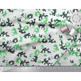 thumbnail image 3 of Soimoi Green polyester Crepe Fabric Camouflage Texture Print Fabric by the Yard 42 Inch Wide, 3 of 3