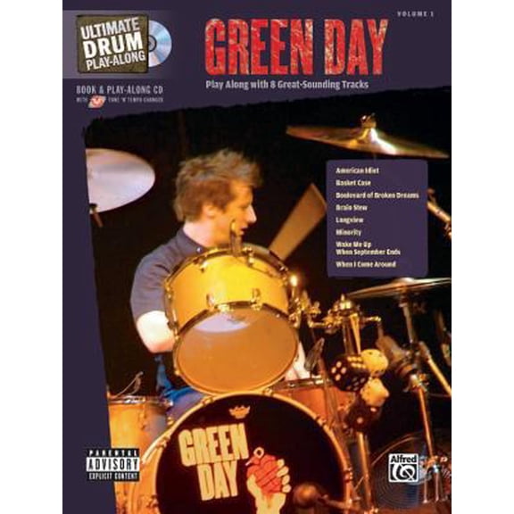 Pre-Owned Ultimate Drum Play-Along Green Day: Play Along with 8 Great-Sounding Tracks, Book & CD (Paperback) 0739044311 9780739044315