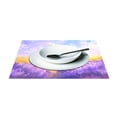 thumbnail image 3 of Lavender Clouds Wheat 12×18 inch Placemats Heat Resistant Washable Foldable Rectangular Placemats Set Decoration Indoor Outdoor for Kitchen Dining Table 6PCs, 3 of 8