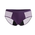 thumbnail image 2 of Women Menstrual Period Briefs Mesh Panel High Absorbency Leak Resistant Flexible Stretch Daily Wear Underwear Dark Purple 4XL, 2 of 6