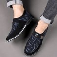 thumbnail image 3 of Zapatos casuales para hombre, sin cordones, a la moda, para negocios, transpirables, para primavera, gran oferta, mocasines para hombre, color azul (26 cm), 3 of 4