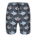 thumbnail image 3 of Fotbe Shark Wearing Swim Ring Trajes de Baño Estampados para Hombre, Shorts de Verano de Secado Rápido, Ropa de Playa, Bañadores-Small, 3 of 6