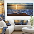 thumbnail image 1 of Peaceful Sandy Beach with Waves - Extra Large Canvas Art Print, 1 of 3