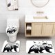 thumbnail image 1 of Juego de alfombras de baño ABPHQTO Oso dibujado a mano 3 piezas, 1 of 2