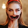 thumbnail image 1 of Halloween Temporary Clown Scary Mouth Sticker For Party Props Cosplay Costume Makeup Props, 1 of 1