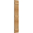 thumbnail image 2 of 11 1/8"W x 59"H TimberCraft Three 3 3/8" Boards Spaced Board-n-Batten Shutters, Rough Sawn Western Red Cedar (Per Pair), 2 of 13