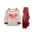 thumbnail image 4 of Racifhz Halloween Family Pajamas Matching Sets Cozy Loungewear Long Sleeve Shirt and Pants Sleepwear Set Holiday Outfits Halloween Decorations for Home Family Gifts, 4 of 4