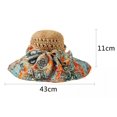 thumbnail image 4 of Lelaffet Floppy Beach Summer Hat Wide Brim Sun Cap Vacation Sunhat for Womens Hats Blue, 4 of 4