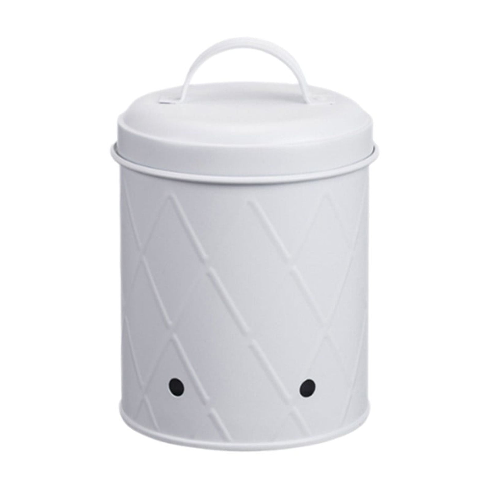 Mesh Storage Bin, Wire Basket, Kitchen Potato Onion Garlic Storage Container, Iron Metal Bucket with Lid, Ventilated Produce Keeper, 1 Count