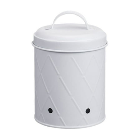 Vikakiooze Mesh Fruit Vegetable Bucket Kitchen Potato Onions Garlic Storage Bucket Potato Storage Jar Metal Bucket With Lid