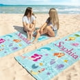 thumbnail image 3 of Personalized Beach Towel for Kids & Adults with Name 400GSM Custom 100% Microfiber Pool Towel Ultra Absorbent Super Soft Towels Personalized Gift for Women Men, 3 of 6