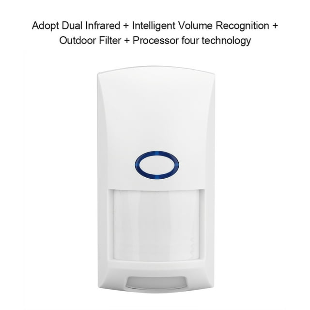 Wireless PIR Alarm Detector, Intelligent Outdoor Rainproof Wireless PIR Motion Detector, Low Energy Consumption For Home Alarm Security System Hall