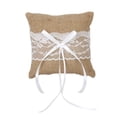 thumbnail image 1 of Cojín de almohada de cuadrado Permium para boda, decoración nupcial para Zulema Portador de almohadas de anillo de boda, 1 of 7