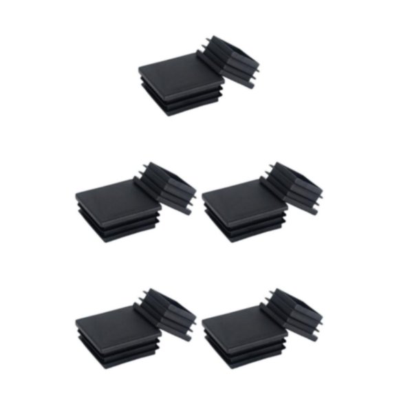 ZheElen 20 Pcs Embouts de Pieds Résistants à l'Humidité pour Pieds de Table Antidérapants et Durables Noir 5Ensemble