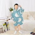 thumbnail image 5 of Wearable Blanket Christmas Hoodie for Cute Cartoon Seal Picture Flannel Hooded Blanket with Pockets and Sleeves Suitable, 5 of 7