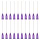 thumbnail image 1 of 21 agujas de dispensación, 102 piezas de agujas de dispensación de punta roma industrial de 1.5 pulgadas con jeringas de bloqueo Luer para rellenar tintas líquidas, adhesivos, aceite, púrpura, 1 of 7