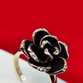 thumbnail image 4 of Anillo de dedo para mujer con rosa, joyería, anillos de flores para mujer, 4 of 8