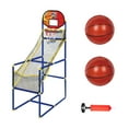 thumbnail image 1 of Juego de baloncesto arcade para niños, portería de baloncesto de altura ajustable para niños y niñas de 3 a 12 años, juguete interactivo para padres e con 2 pelotas de baloncesto, 1 of 8