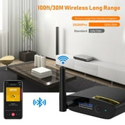 1Mii HiFi Bluetooth 5.0 Receiver Bluetooth Audio Adapter with Audiophile DAC, LDAC & aptX HD for AV Receiver or Stereo Amplifier - DS200Pro, Black