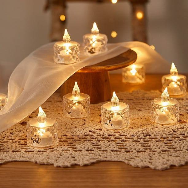 1/6pcs Glitter LED Candles Flameless Tea Lights Wave Glitter Candle Lights Romantic Candles Lamps Christmas Wedding Party Decor - 39 1/6pcs Glitter LED Candles Flameless Tea Lights Wave Glitter Candle Lights Romantic Candles Lamps Christmas Wedding Party Decor - 39