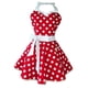 thumbnail image 3 of Delantal de cocina de bolsillo para mujer, ideal para fiestas de Navidad y San Valentín. rojo, 3 of 8