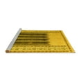 thumbnail image 2 of Ahgly Company Machine Washable Indoor Rectangle Abstract Yellow Modern Area Rugs, 6' x 9', 2 of 4