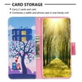 thumbnail image 4 of iPhone 14 Pro Max Case Cute Embossed Pattern Premium Leather Wallet Cover Flip Stand Credit Card Slots Pocket Holder Magnetic Closure Folio Case for iPhone 14 Pro Max, Two Eagles, 4 of 8