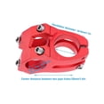 thumbnail image 3 of LUNJE 25.4x35MM Bike Handlebar Short Stem Riser Aluminum Alloy Bicycle Hollow StemRed, 3 of 4