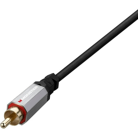 Monster Av 0002-2084 3m Rca Subwoofer Audio Connector Alumnium Extruded Shell Gold Plated Pin Duraflex Pvc Cable